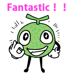 [LINEスタンプ] ブドウ・メロン・パイン