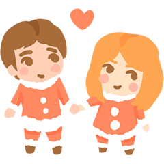 [LINEスタンプ] Christmas Couples