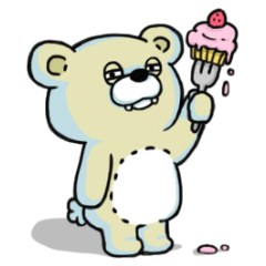 [LINEスタンプ] Crazy Sweets Bearの画像（メイン）