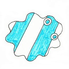 [LINEスタンプ] 今日も頭はシマ模様