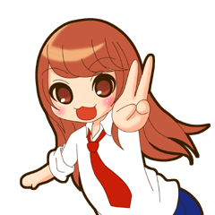 [LINEスタンプ] 女子高生ののぞみちゃん