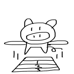 [LINEスタンプ] 可愛い豚さん