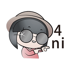 [LINEスタンプ] The Girl In The Bowler Hat