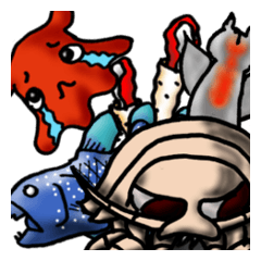 [LINEスタンプ] 深海魚、深海の生き物