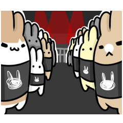 [LINEスタンプ] ライブ兎