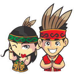 [LINEスタンプ] Heart Of Borneo