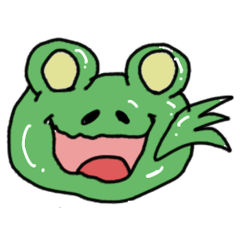 [LINEスタンプ] カエルのツノちゃん