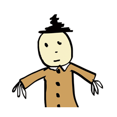 [LINEスタンプ] Lonely Scarecrow