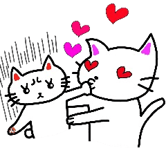 [LINEスタンプ] 白猫のハク 3