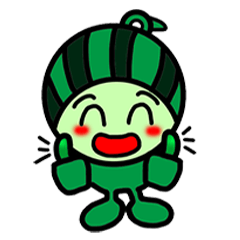 [LINEスタンプ] Watermelon guy-Say Hello(English)