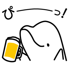[LINEスタンプ] 秋から冬のシロイルカさん