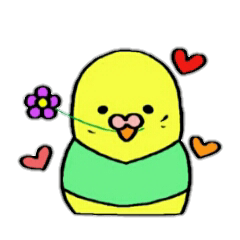 [LINEスタンプ] インコのちゃこ。