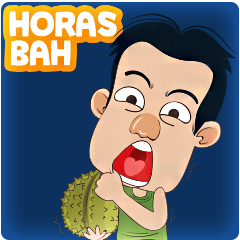 [LINEスタンプ] The famous Durian seller from Medanの画像（メイン）