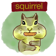 [LINEスタンプ] Squirrel Cutie