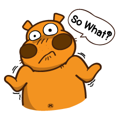 [LINEスタンプ] Crazy Hippo2 (Don't Worry Be Crazy) ENG