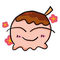 [LINEスタンプ] Takoyaki's life journal