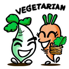 [LINEスタンプ] Let's eat Vegetables