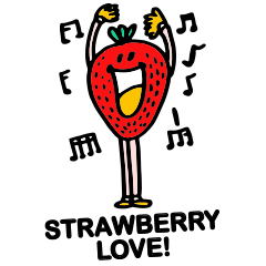 [LINEスタンプ] Strawberry love