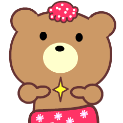 [LINEスタンプ] I love the naughty bear