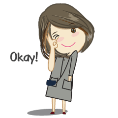 [LINEスタンプ] Ms.Gray