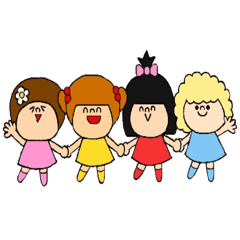 [LINEスタンプ] 女の子ず