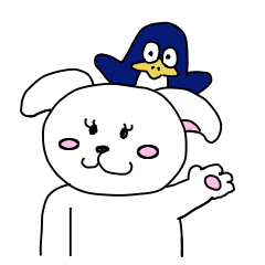 [LINEスタンプ] ウサ犬とペペっちのアクの強い播州弁