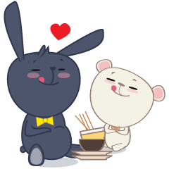 [LINEスタンプ] Teddy Couple