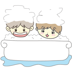 [LINEスタンプ] P-kun ＆ B-kun
