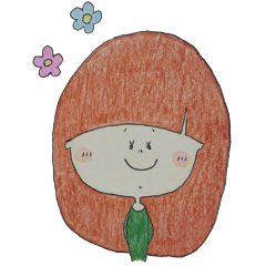 [LINEスタンプ] 手描きの女の子