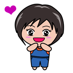 [LINEスタンプ] Buty girl Ver.thai-Japan.