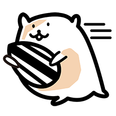 [LINEスタンプ] コロコロもちハムたん