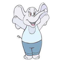 [LINEスタンプ] Fantik the Elephant