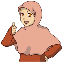 [LINEスタンプ] Pinky Hijab