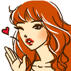 [LINEスタンプ] look at the chick over there