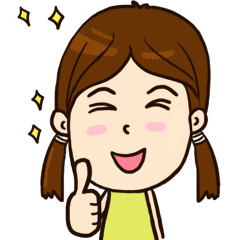 [LINEスタンプ] Smile Girl (life is good)