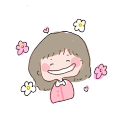 [LINEスタンプ] ほっぺたぷにぷにのおんなのこ