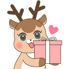 [LINEスタンプ] Pretty deer LULU