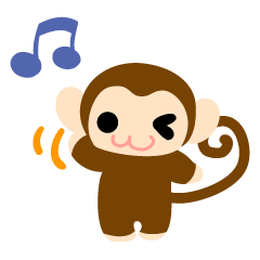 [LINEスタンプ] 可愛いお猿さんスタンプの画像（メイン）