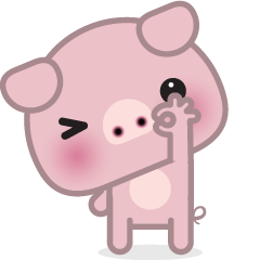 [LINEスタンプ] Little Pink Pig