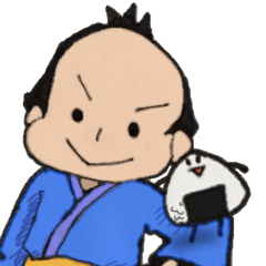 [LINEスタンプ] 侍とおにぎり