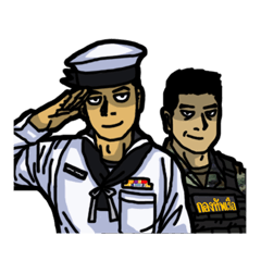 [LINEスタンプ] Thai Marine