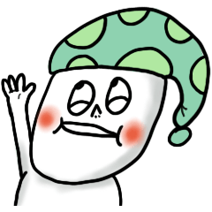 [LINEスタンプ] green hair, no end