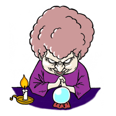 [LINEスタンプ] 占い師 アフロ馬場 