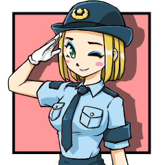 [LINEスタンプ] 制服コスプレ女子 