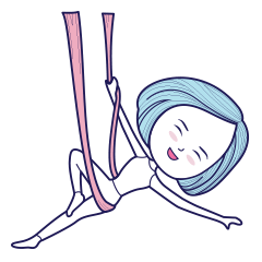 [LINEスタンプ] Yoga Fly Girl