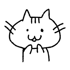 [LINEスタンプ] そぼくにゃんこ