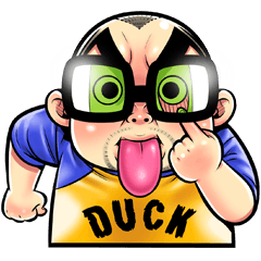 [LINEスタンプ] Duck coming