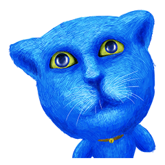 [LINEスタンプ] 愛しの青い猫キャットブルーニ！の画像（メイン）