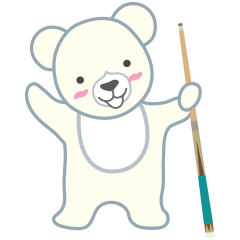 [LINEスタンプ] 白熊ホワイティ #2