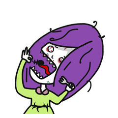 [LINEスタンプ] Spooky girl